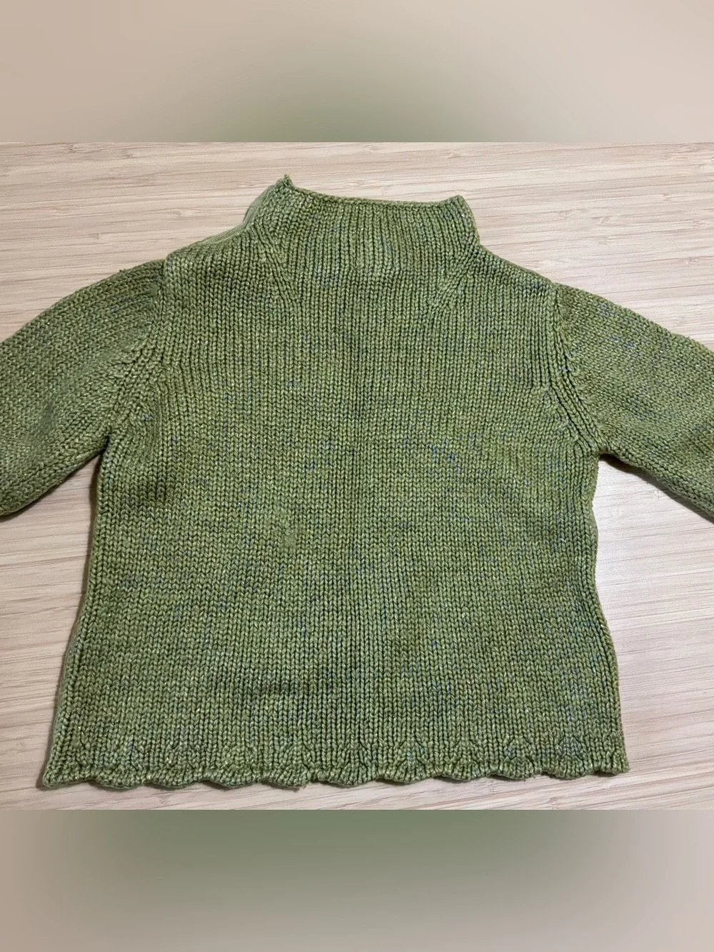 GAP Knit Sweater Olive Green Shimmer 3T